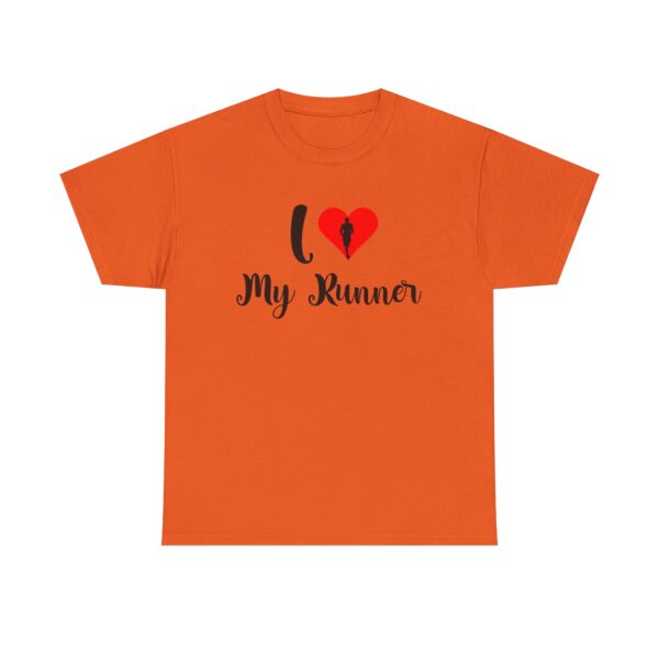 I ❤️ My Runner Unisex Heavy Cotton Tee - marathon shirts for men supporting woman - Image 17