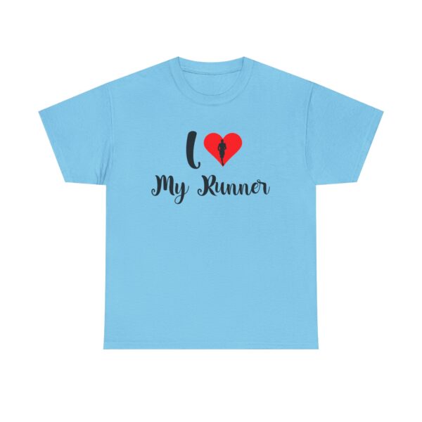 I ❤️ My Runner Unisex Heavy Cotton Tee - marathon shirts for men supporting woman - Image 21