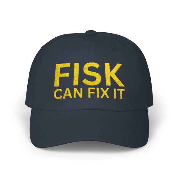 FISK Can Fix It Classic Dad Cap - Casual White Baseball Hat