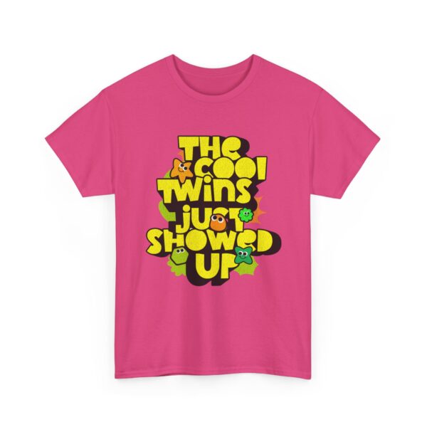 Cool Twins Just Showed Up Unisex Heavy Cotton Tee - Fun Graphic T-Shirt for Any Occasion - Image 35