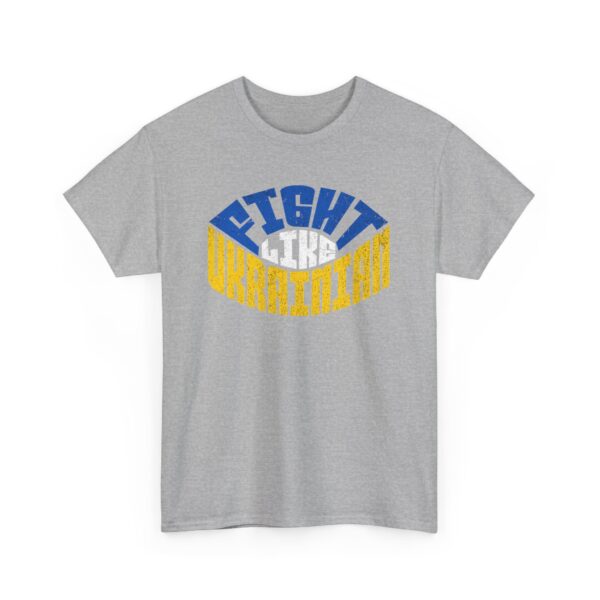 Fight Like Ukrainian Unisex Heavy Cotton Tee,  Ukraine Graphic T-Shirt - Image 11