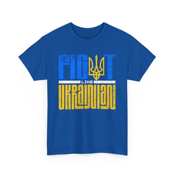 Fight Like Ukrainian Unisex Heavy Cotton Tee - Fight for Ukraine Graphic T-Shirt - Image 31