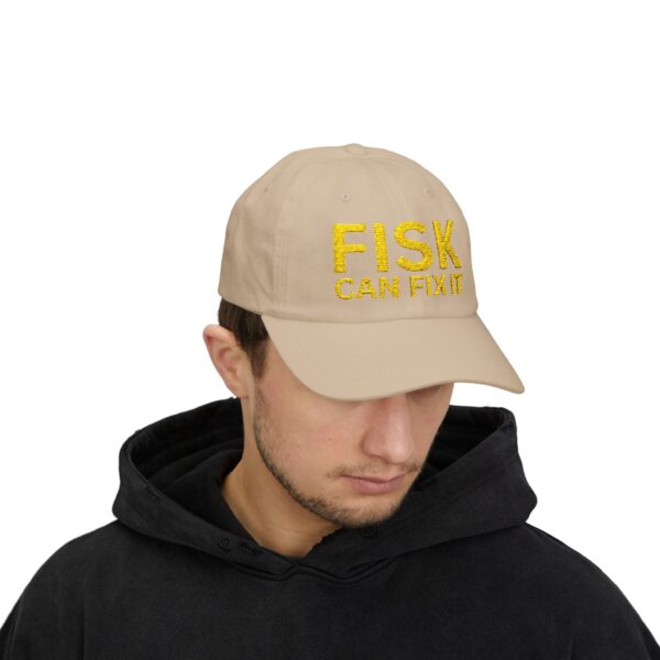 FISK Can Fix It Classic Dad Cap - Casual White Baseball Hat - Image 11