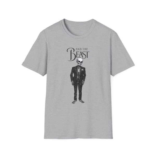 Skeletal Beast Graphic T-Shirt - Unisex Softstyle Tee for Halloween & Casual Wear - Image 5