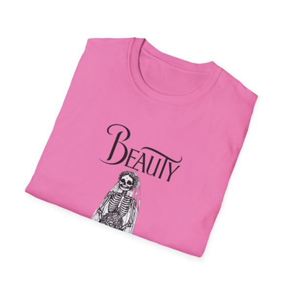 Skeletal Beauty Graphic T-Shirt - Unisex Softstyle Tee for Halloween & Casual Wear - Image 19