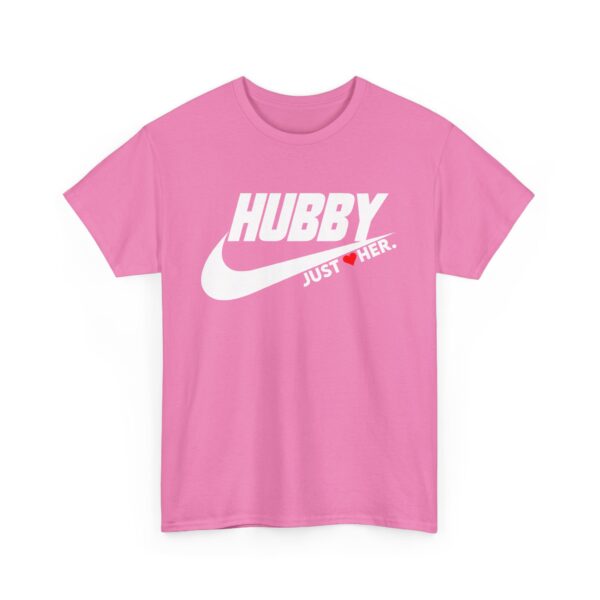 Hubby Just Her Unisex Heavy Cotton Tee - Comfortable Casual Wear for Couples - Image 11