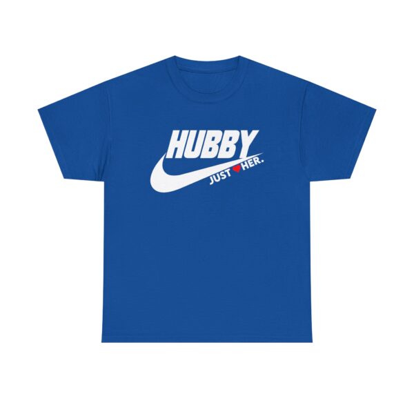 Hubby Just Her Unisex Heavy Cotton Tee - Comfortable Casual Wear for Couples - Image 5