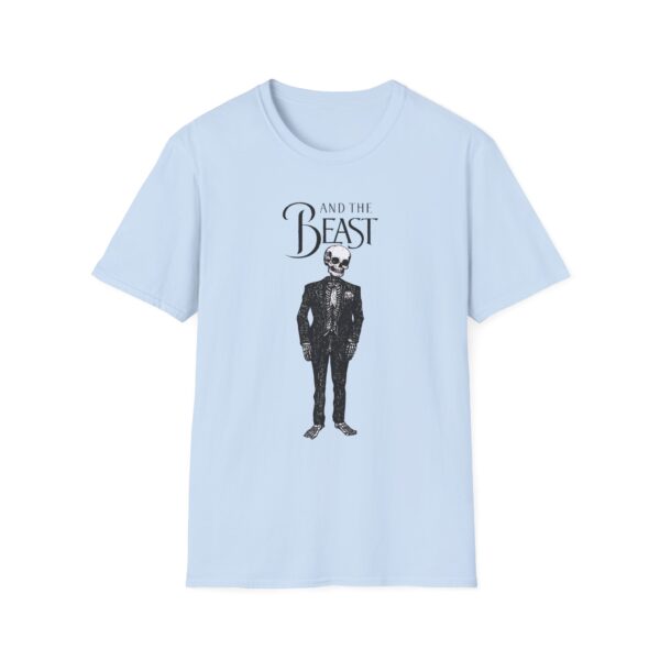 Skeletal Beast Graphic T-Shirt - Unisex Softstyle Tee for Halloween & Casual Wear - Image 8
