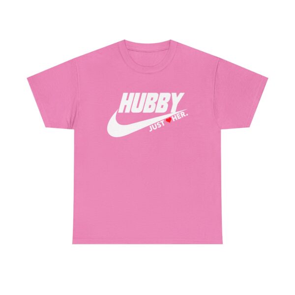 Hubby Just Her Unisex Heavy Cotton Tee - Comfortable Casual Wear for Couples - Image 9