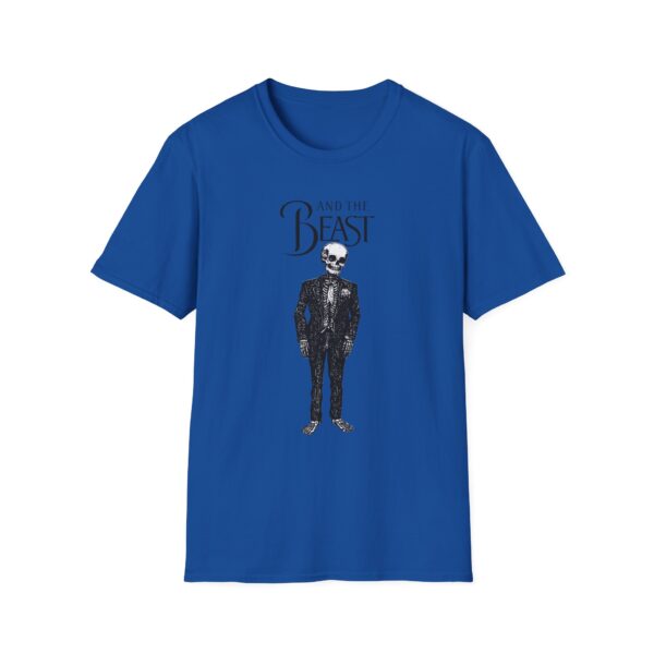 Skeletal Beast Graphic T-Shirt - Unisex Softstyle Tee for Halloween & Casual Wear - Image 9