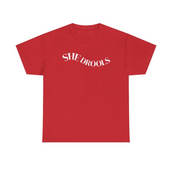 She drools funny couple matching t-shirt, Sinners movie funny couple Unisex Heavy Cotton Tshirt - Image 13