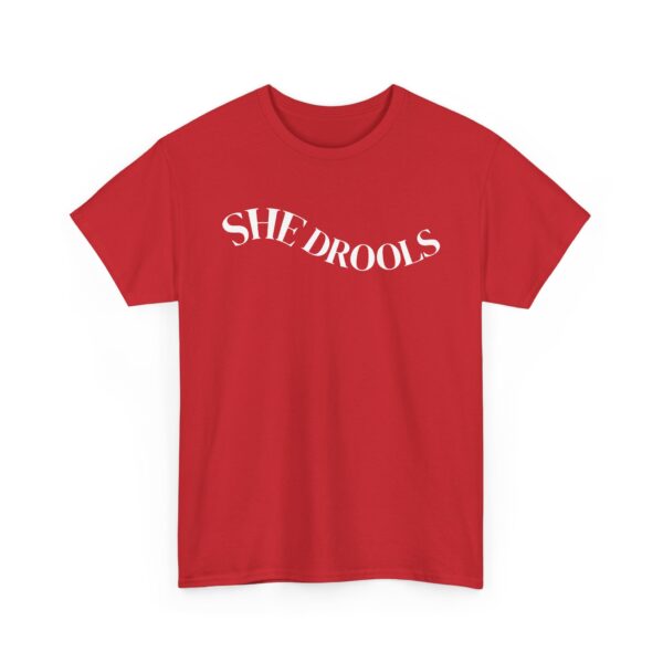 She drools funny couple matching t-shirt, Sinners movie funny couple Unisex Heavy Cotton Tshirt - Image 14