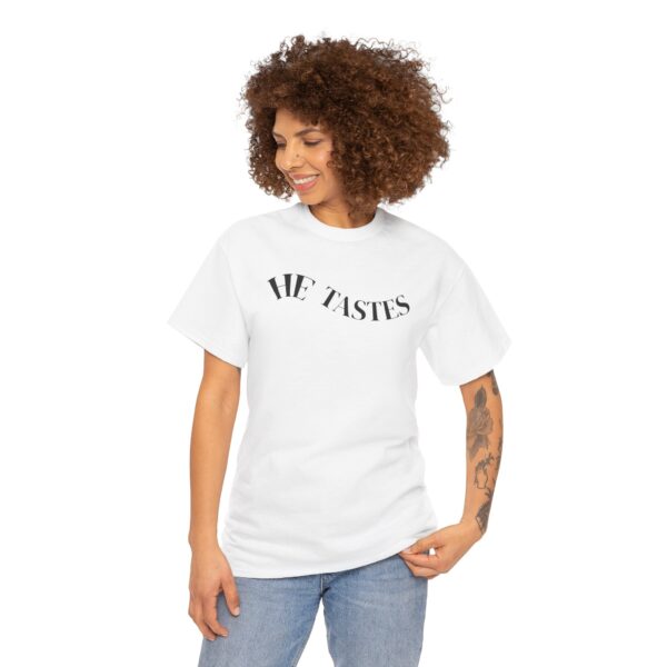 He tates funny couple matching t-shirt, Sinners movie funny couple Unisex Heavy Cotton Tshirt - Image 3
