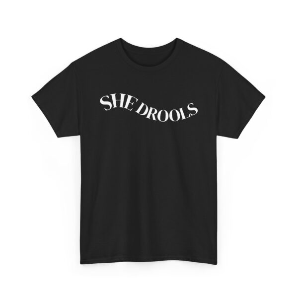 She drools funny couple matching t-shirt, Sinners movie funny couple Unisex Heavy Cotton Tshirt - Image 5