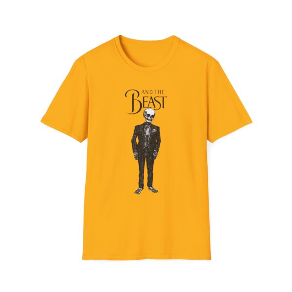 Skeletal Beast Graphic T-Shirt - Unisex Softstyle Tee for Halloween & Casual Wear - Image 6