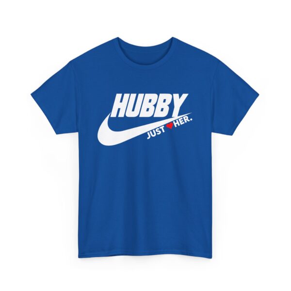Hubby Just Her Unisex Heavy Cotton Tee - Comfortable Casual Wear for Couples - Image 7