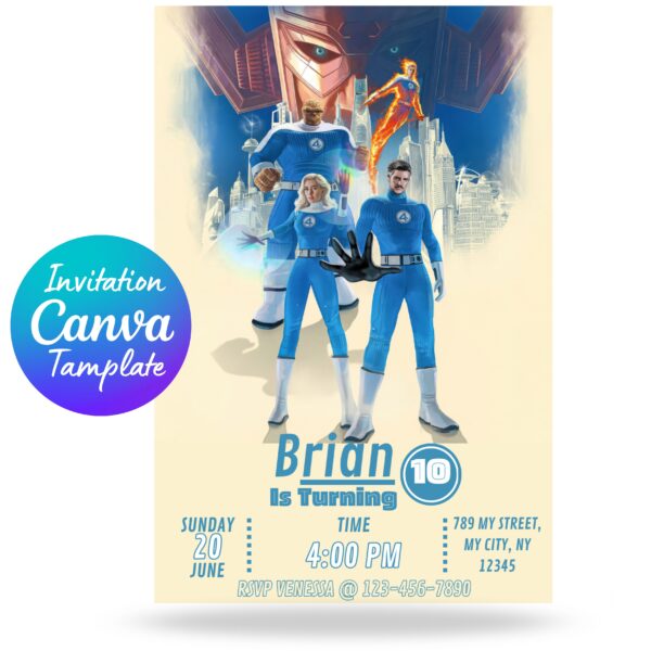 The Fantastic Four First Steps birthday invitation, The Fantastic Four First Steps birthday invitation card, The Fantastic Four First Steps movie birthday invitation, The Fantastic Four movie birthday invitation, The Fantastic Four 2025 birthday invitation, The Fantastic Four First Steps birthday invitation digital download, The Fantastic Four First Steps, birthday invitation, The Fantastic Four First Steps movie, birthday invitation card, The Fantastic Four First Steps 2025, birthday invitation template