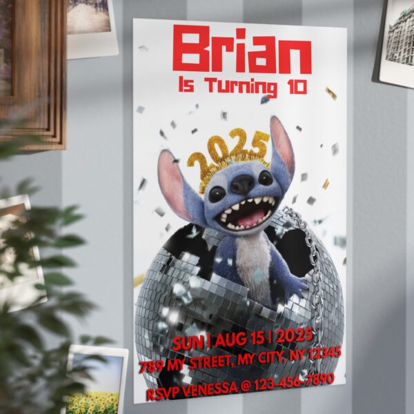 Personalized Birthday Party Unframed Prints - Brian Turns 10 - Image 6