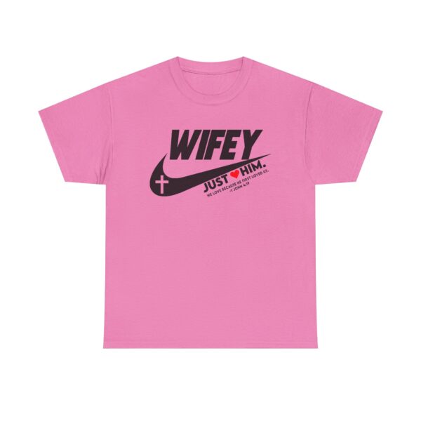 Christian Wifey Love Tee - Unisex Heavy Cotton Shirt, Ideal Gift for Wives, Anniversary Present, Casual Wear, Faith-Inspired Apparel - Image 4