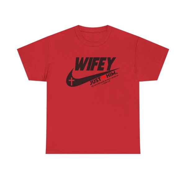 Christian Wifey Love Tee - Unisex Heavy Cotton Shirt, Ideal Gift for Wives, Anniversary Present, Casual Wear, Faith-Inspired Apparel - Image 5
