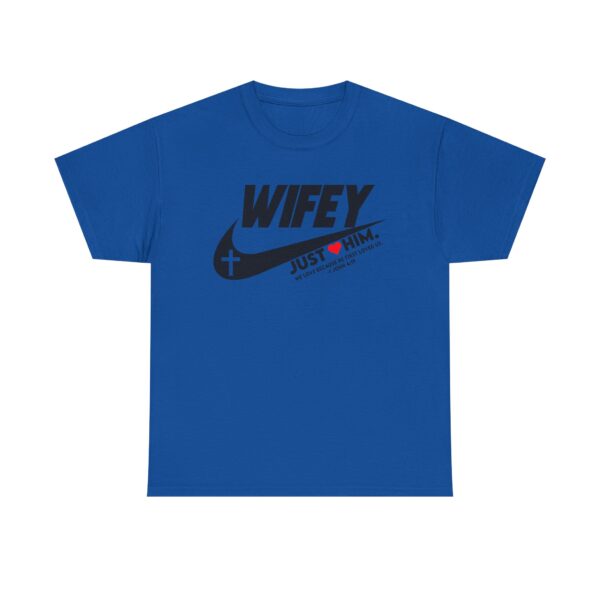Christian Wifey Love Tee - Unisex Heavy Cotton Shirt, Ideal Gift for Wives, Anniversary Present, Casual Wear, Faith-Inspired Apparel - Image 3